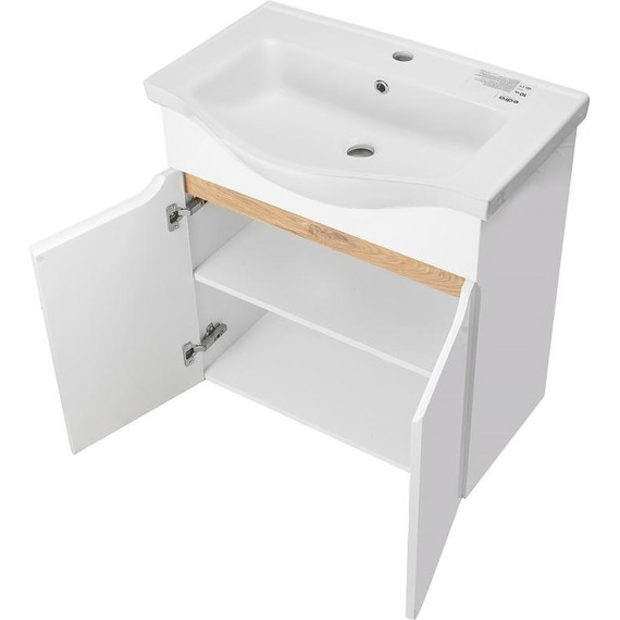 Тумба напольная с раковиной AN Келли 65 см, белый фото 3