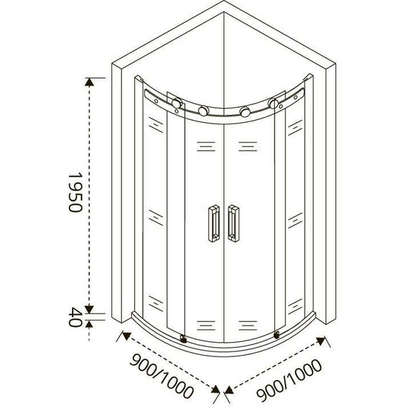 Душевое ограждение Bas Altair R-TD-90-C-CH 90х90 см, хром/прозрачное - 3 Душевое ограждение Bas Altair R-TD-90-C-CH 90х90 см, хром/прозрачное фото 3