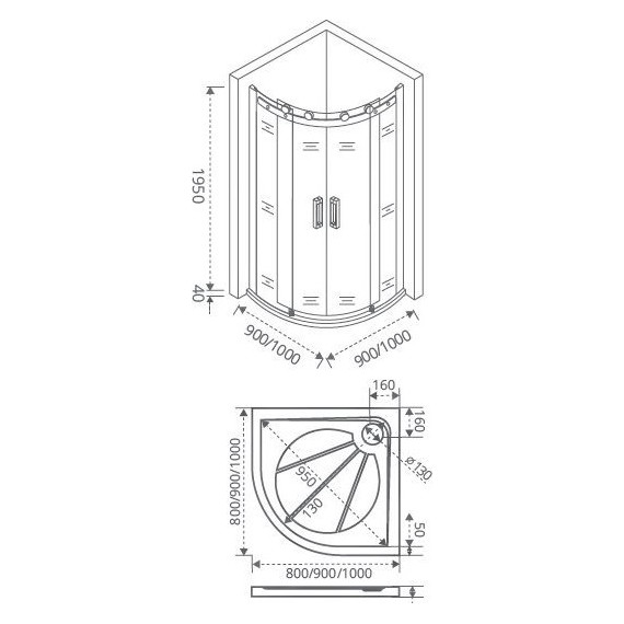 Душевое ограждение Bas Galaxy R-TD-100-C-CH 100х100 см, хром/прозрачное - 3 Душевое ограждение Bas Galaxy R-TD-100-C-CH 100х100 см, хром/прозрачное фото 3