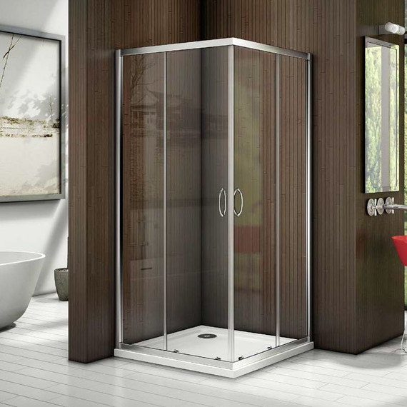 Душевое ограждение Bas Infinity CR-100-C-CH 100х100 см, хром/прозрачное - 3 Душевое ограждение Bas Infinity CR-100-C-CH 100х100 см, хром/прозрачное фото 3