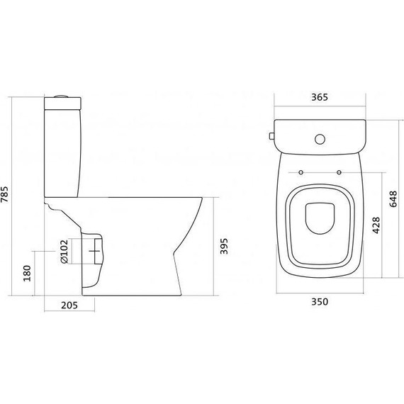 Унитаз-компакт Santek Нео 1.WH30.2.470 с тонкой крышкой микролифт фото 16