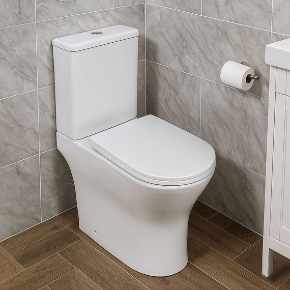 Унитаз-компакт безободковый AN Link с крышкой микролифт (система смыва Торнадо) - 14 Унитаз-компакт безободковый AN Link с крышкой микролифт (система смыва Торнадо) фото 14