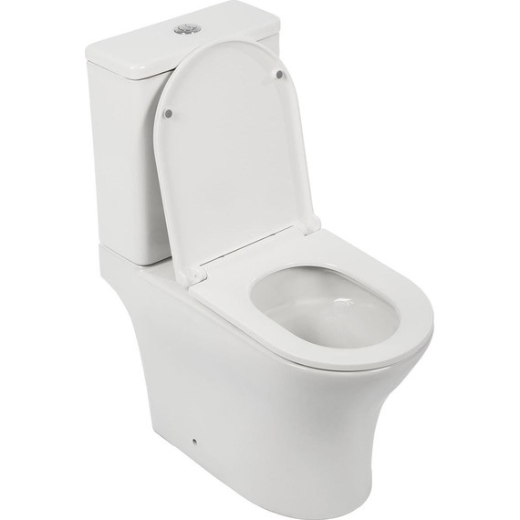 Унитаз-компакт безободковый AN Link с крышкой микролифт (система смыва Торнадо) - 2 Унитаз-компакт безободковый AN Link с крышкой микролифт (система смыва Торнадо) фото 2