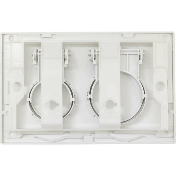 Кнопка смыва Aquanet AQ-PRO-02W, белый фото 2