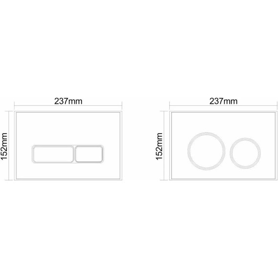 Кнопка смыва Aquanet AQ-PRO-02W, белый фото 5