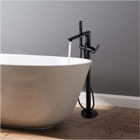 Смеситель для ванны Aquatek Ника AQ1845MB, чёрный матовый, Цвет производителя: чёрный матовый фото 8