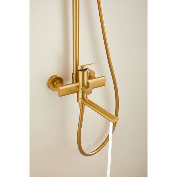 Душевая стойка Belz B24813-5, золото матовое фото 35