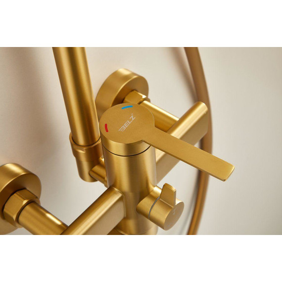 Душевая стойка Belz B24813-5, золото матовое фото 44