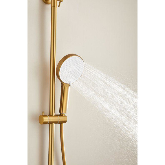 Душевая стойка Belz B24813-5, золото матовое фото 9