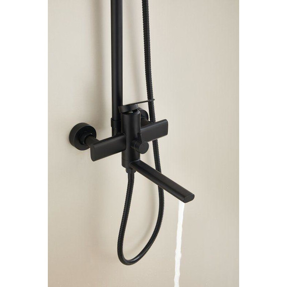 Душевая стойка Belz B24813-7, чёрный матовый фото 2