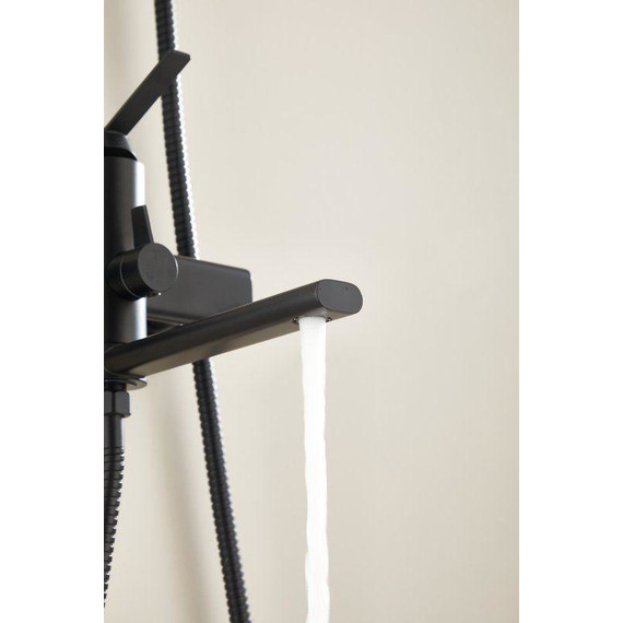 Душевая стойка Belz B24813-7, чёрный матовый фото 8