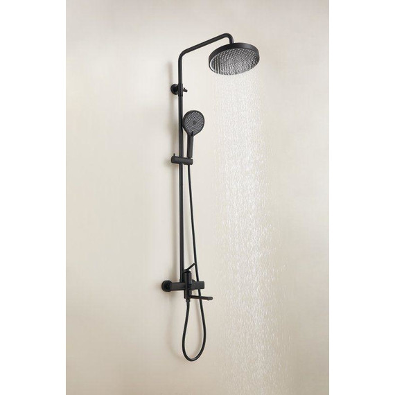 Душевая стойка Belz B24813-7, чёрный матовый фото 9