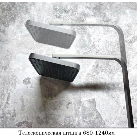 Душевая стойка Belz B24817-3, оружейная сталь фото 5