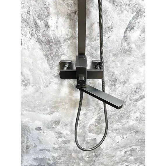 Душевая стойка Belz B24817-3, оружейная сталь фото 6