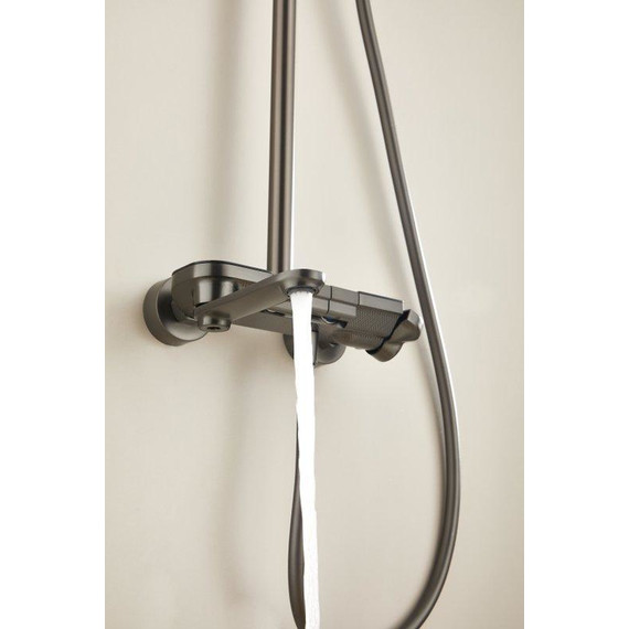 Душевая стойка Belz B25713-3, оружейная сталь фото 2