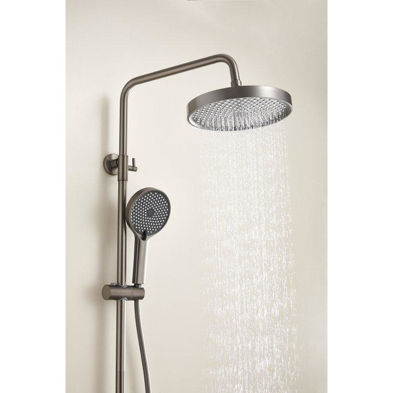 Душевая стойка Belz B25713-3, оружейная сталь фото 3