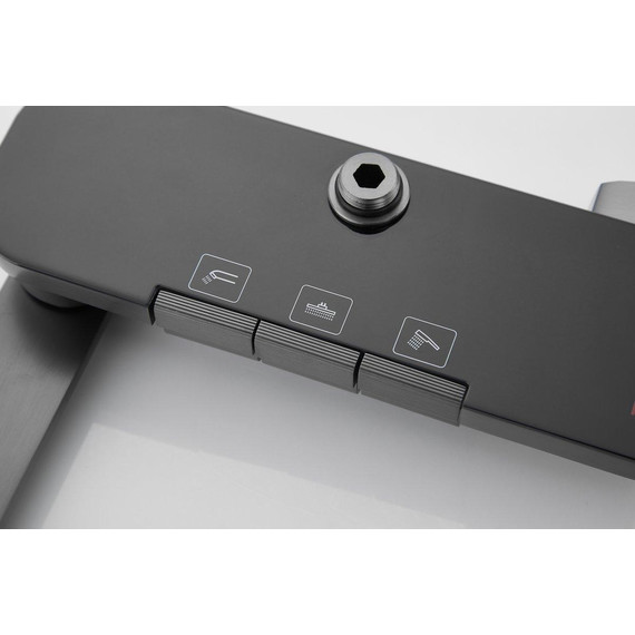 Душевая стойка Belz B25713-3, оружейная сталь фото 46