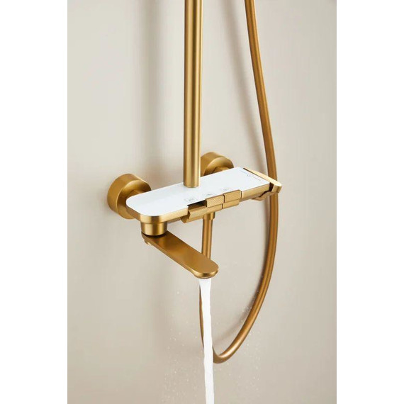 Душевая стойка Belz B25713-5, золото матовое фото 11