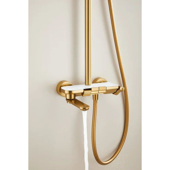 Душевая стойка Belz B25713-5, золото матовое фото 13