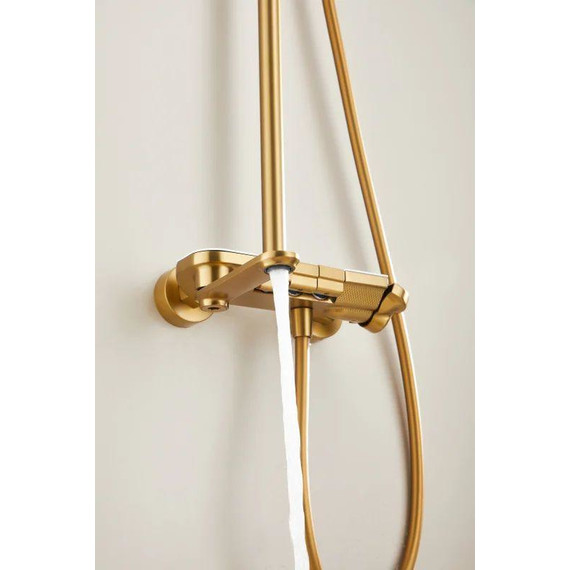 Душевая стойка Belz B25713-5, золото матовое фото 15