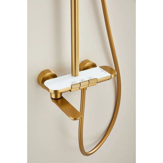 Душевая стойка Belz B25713-5, золото матовое фото 25