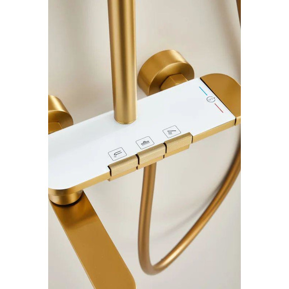 Душевая стойка Belz B25713-5, золото матовое фото 26