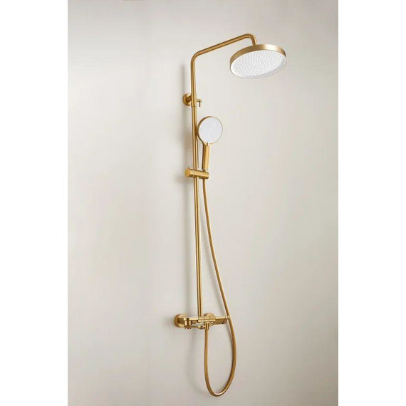 Душевая стойка Belz B25713-5, золото матовое фото 3