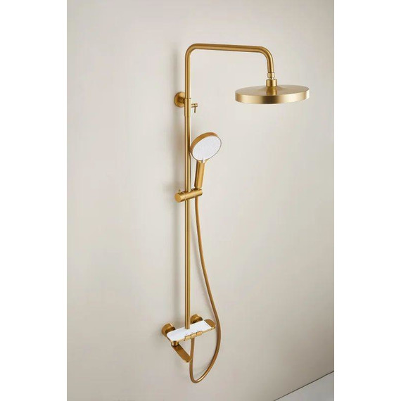 Душевая стойка Belz B25713-5, золото матовое фото 4