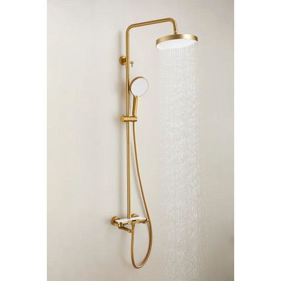 Душевая стойка Belz B25713-5, золото матовое фото 6