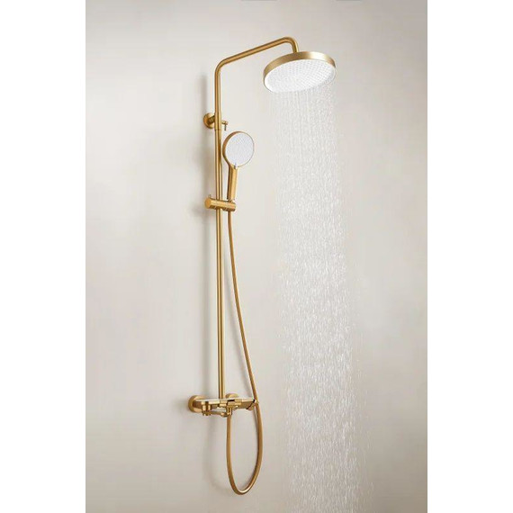 Душевая стойка Belz B25713-5, золото матовое фото 7