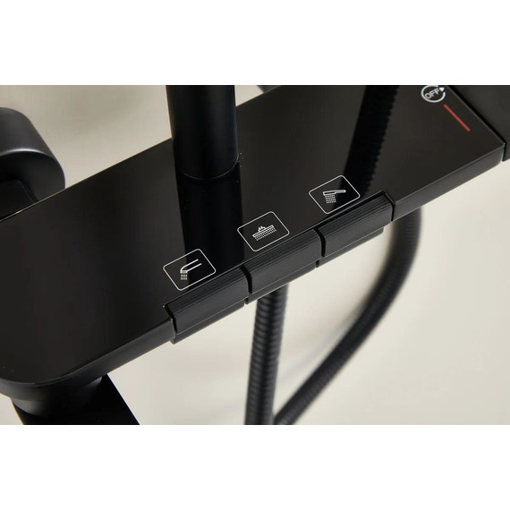 Душевая стойка Belz B25713-7, чёрный матовый фото 12