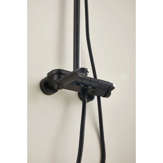 Душевая стойка Belz B25713-7, чёрный матовый фото 15