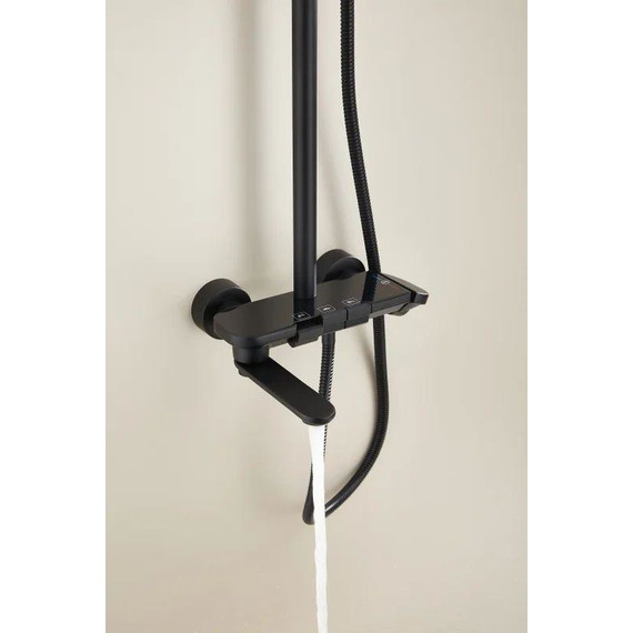 Душевая стойка Belz B25713-7, чёрный матовый фото 16