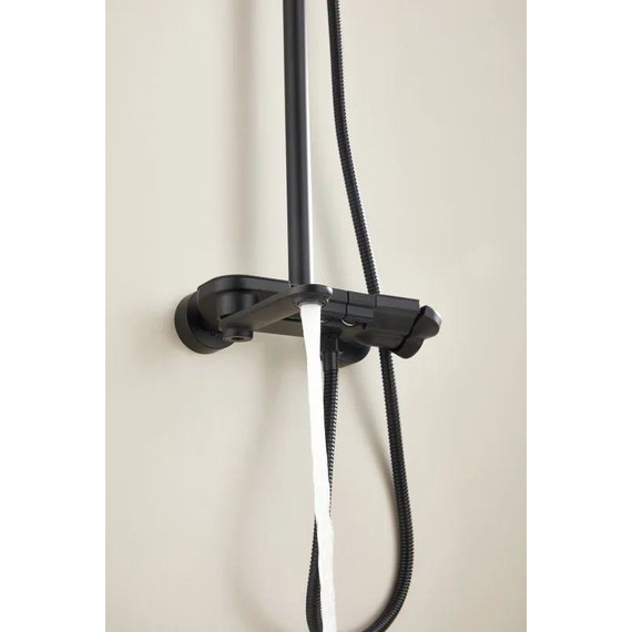 Душевая стойка Belz B25713-7, чёрный матовый фото 18