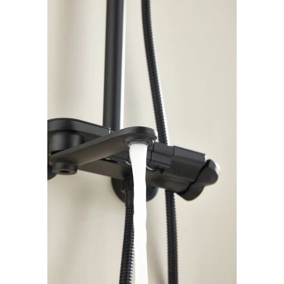 Душевая стойка Belz B25713-7, чёрный матовый фото 19