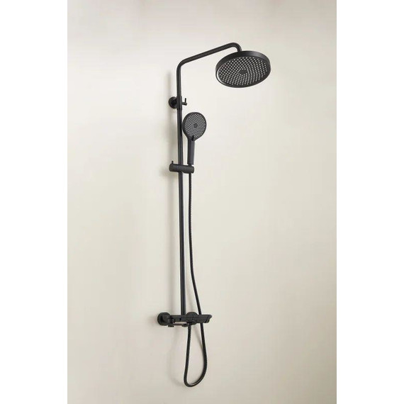 Душевая стойка Belz B25713-7, чёрный матовый фото 4