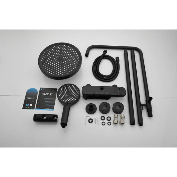 Душевая стойка Belz B25713-7, чёрный матовый фото 46