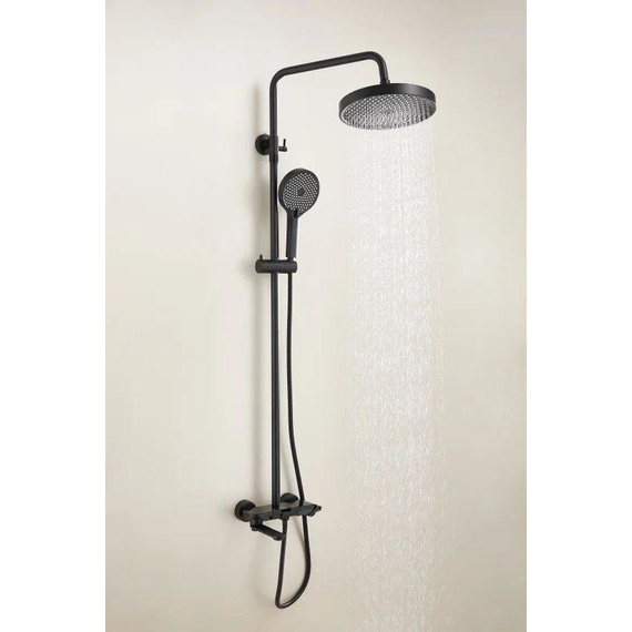 Душевая стойка Belz B25713-7, чёрный матовый фото 6