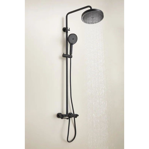 Душевая стойка Belz B25713-7, чёрный матовый фото 7