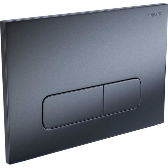 Кнопка смыва Aquatek PNS-0000009, оружейная сталь фото 2