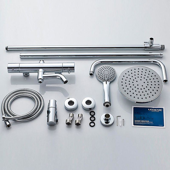 Душевая стойка с термостатом Ledeme L2422 - 6 Душевая стойка с термостатом Ledeme L2422 фото 6