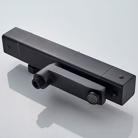 Душевая стойка с термостатом Ledeme L2424B, чёрный - 3 Душевая стойка с термостатом Ledeme L2424B, чёрный фото 3