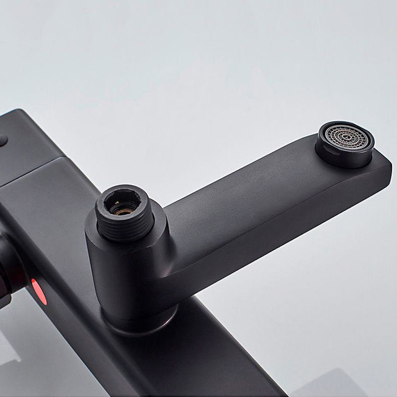 Душевая стойка с термостатом Ledeme L2424B, чёрный - 4 Душевая стойка с термостатом Ledeme L2424B, чёрный фото 4