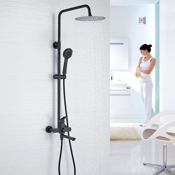 Душевая стойка Ledeme L2480B, чёрный - 2 Душевая стойка Ledeme L2480B, чёрный фото 2