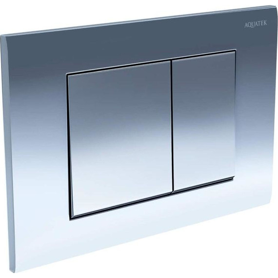 Кнопка смыва Aquatek PNS-0000002, хром глянцевый фото 2