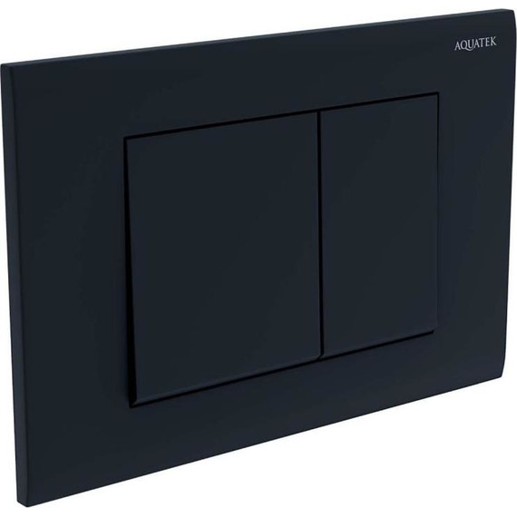 Кнопка смыва Aquatek PNS-0000005, чёрный матовый фото 2
