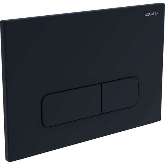 Кнопка смыва Aquatek PNS-0000010, чёрный матовый фото 2