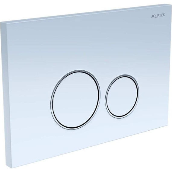 Кнопка смыва Aquatek PNS-0000011, белый глянцевый фото 2