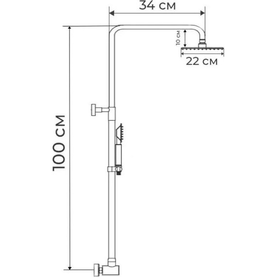 Душевая стойка Zerix DK-003 - 5 Душевая стойка Zerix DK-003 фото 5
