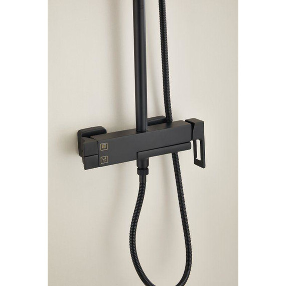 Душевая стойка Belz B24658-7, чёрный матовый фото 10